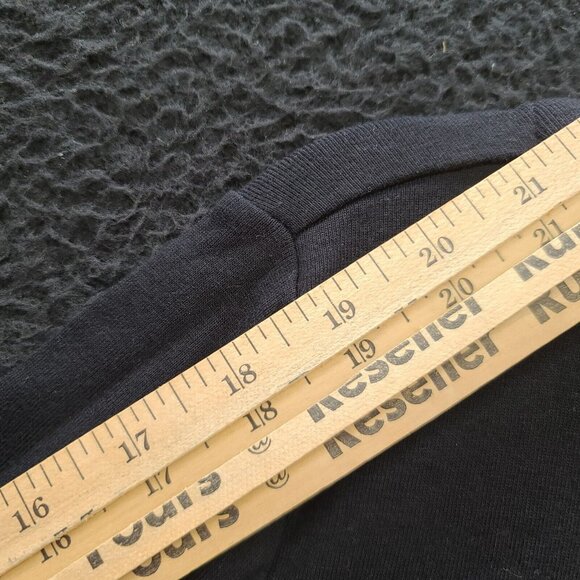 Karen Scott Womens Blouse Black Size XXL 100% Cotton 3/4 Sleeve Pullover Grommet - Picture 5 of 12